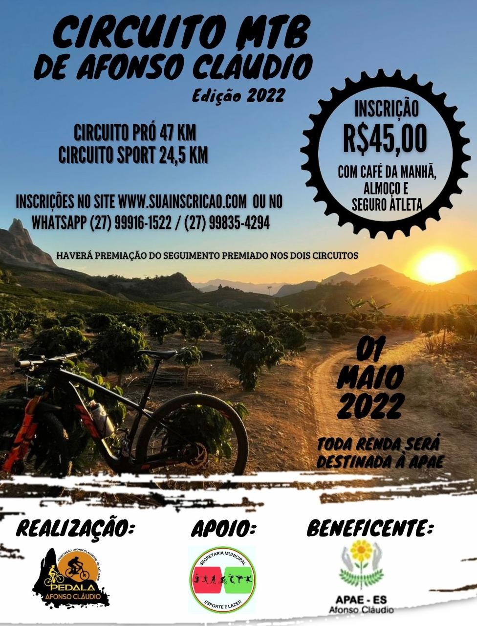 CIRCUITO DE MTB AFONSO CLÁUDIO. EDIÇÃO 2022