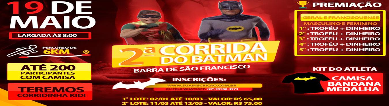 2ª CORRIDA DO BATMA - BARRA DE SAO FRANCISCO - 2019