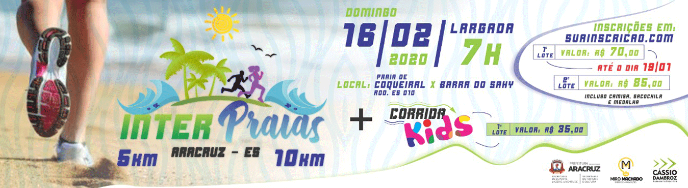 Corrida Interpraias 2020 Aracruz