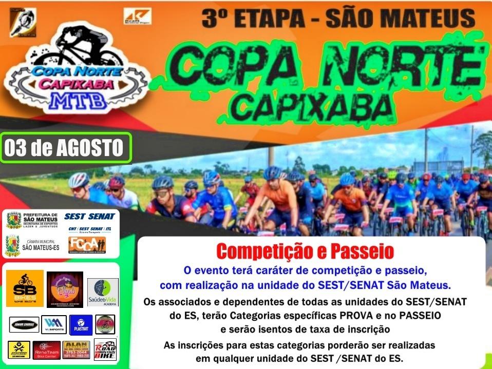 3° ETAPA COPA NORTE CAPIXABA MTB 2025 - SÃO MATEUS.